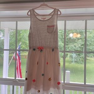 Girls dress with sequins dots